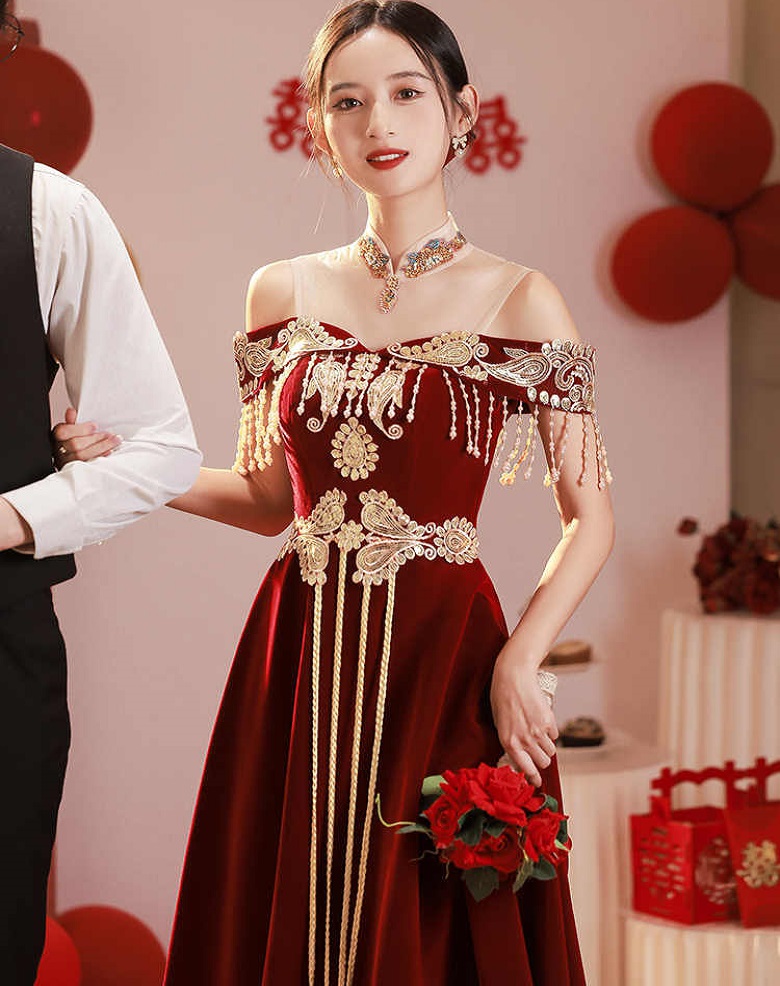 Luxury Lifestyle Girl - Robe de mariée style chinois Cheongsam