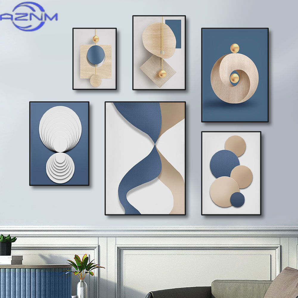 Luxury Lifestyle Japan - AZNM AZNM Affiches murales abstraites bleues