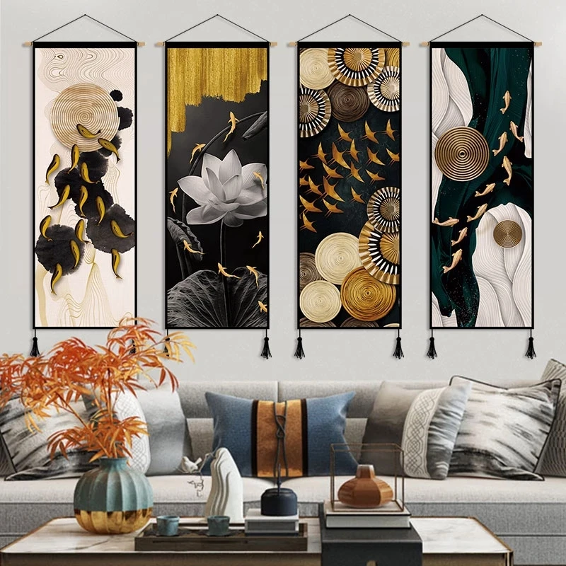 Luxury Lifestyle Japan - Peinture sur toile de poisson Feng