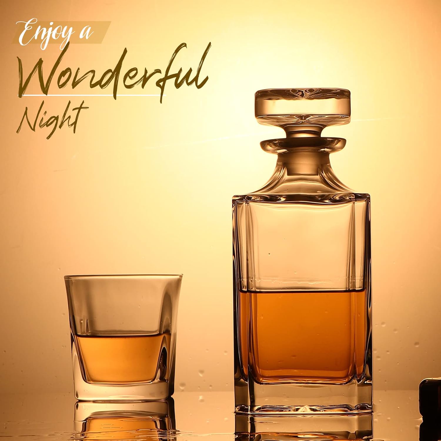 Glass Decanter Whiskey - Carafe en verre - Carafe au