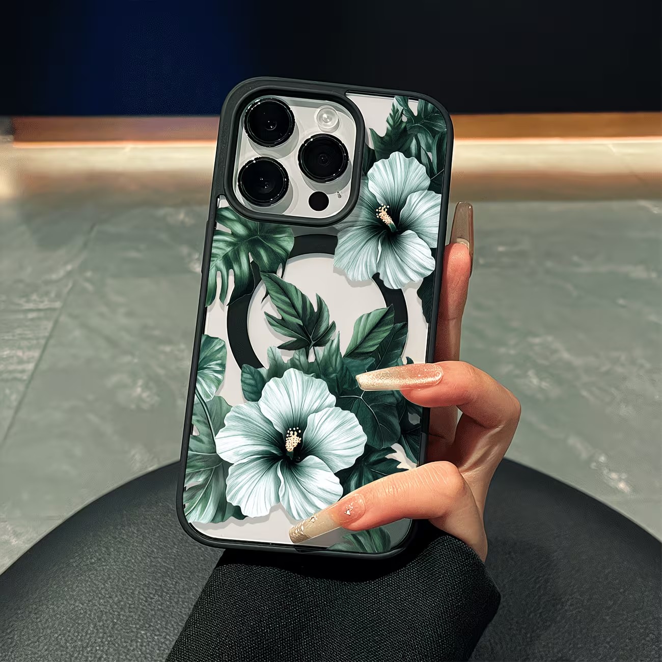 Apple Iphone 15 Pro Max - Coque de téléphone transparente à imprimé