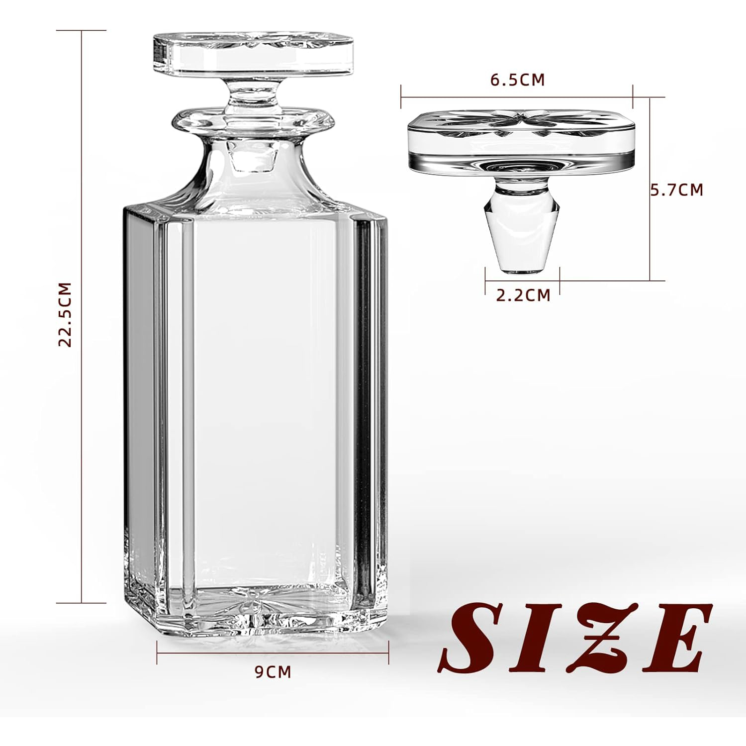 Carafe en verre - Carafe au wh - Glass Decanter Whiskey avis et prix