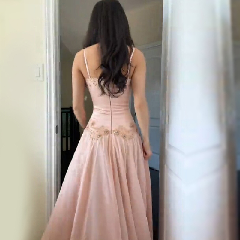 Robe longue élégante rose sans - Luxury Lifestyle avis et prix